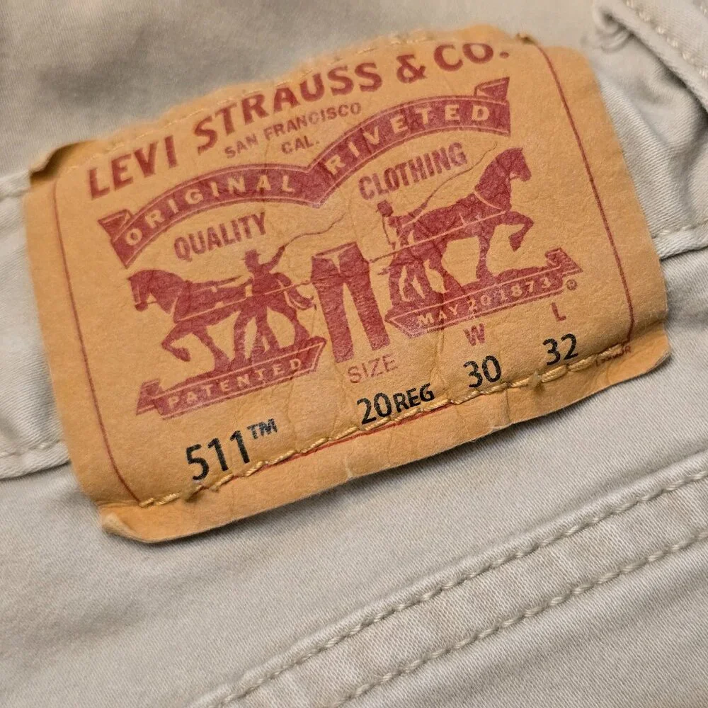 Big Boy's Khaki LEVI'S 511 Slim sz 20 Regular